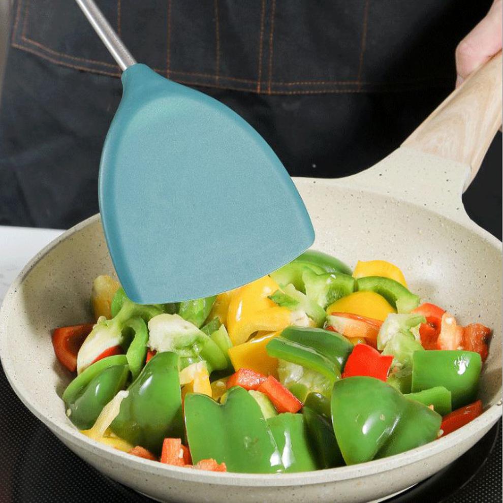 Household Silent Silicone Spatula Spoon Kitchenware Set Kitchen Cooking Utensils Gadgets