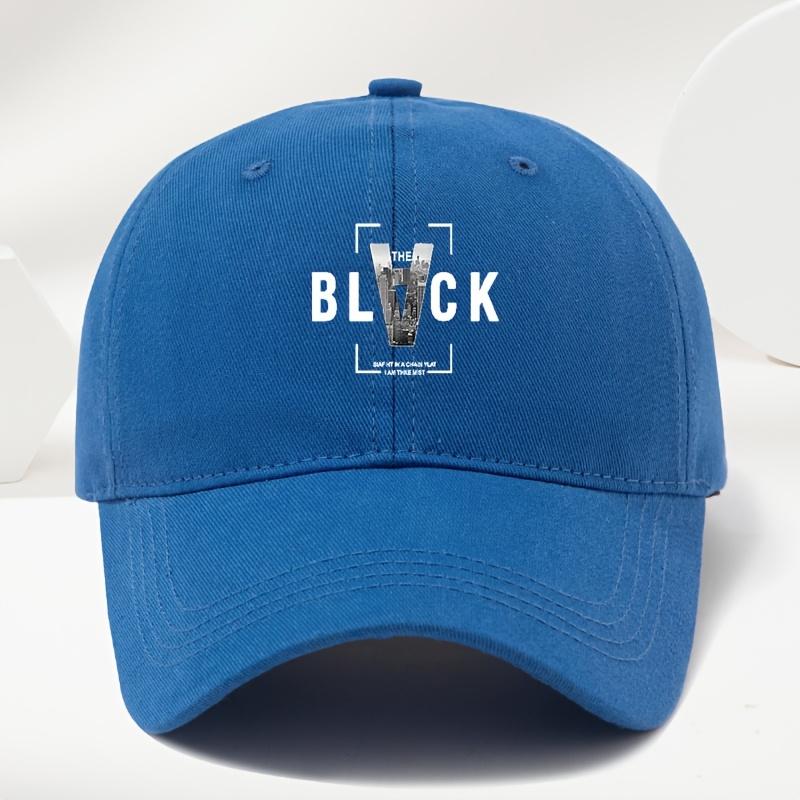 Creative BLACK Font Design Baseball Cap High Quality Unisex Soft And Comfortable SweatAbsorbing Breathable Outdoor Casual