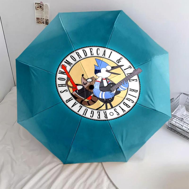

1 PC Automatic Folding Umbrella - Cartoon Pattern, Portable & Foldable Design with 33 Ribs, Christmas Birthday Gifts