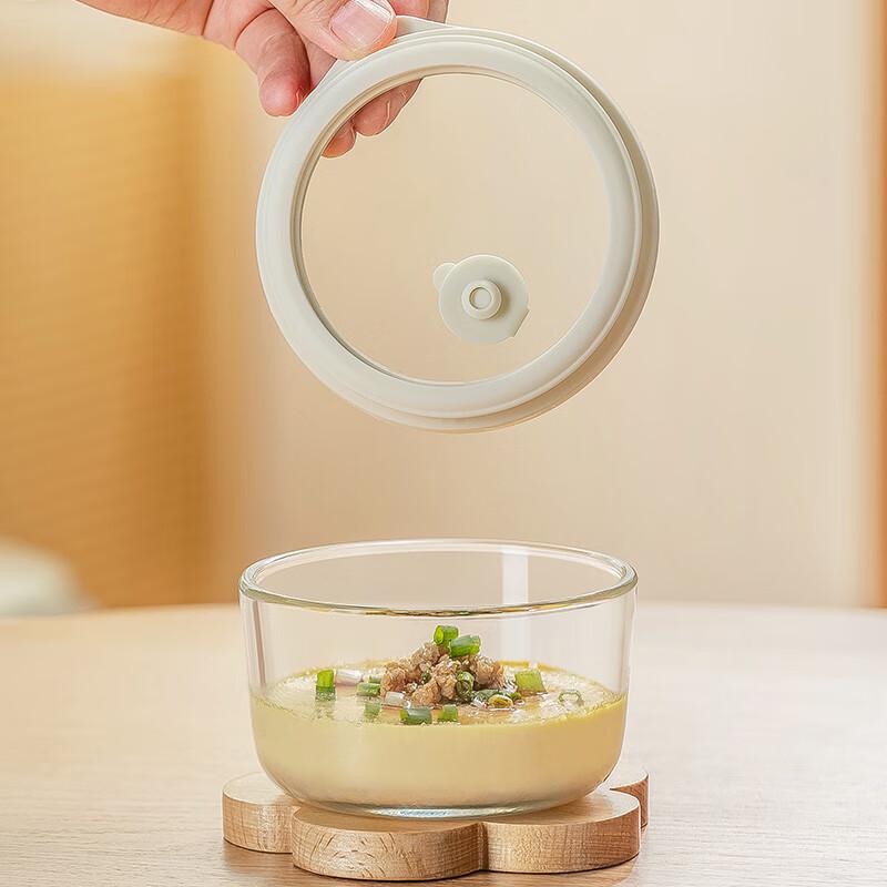 Genasi High Borosilicate Glass Steamer & Microwave Bowl with Lid