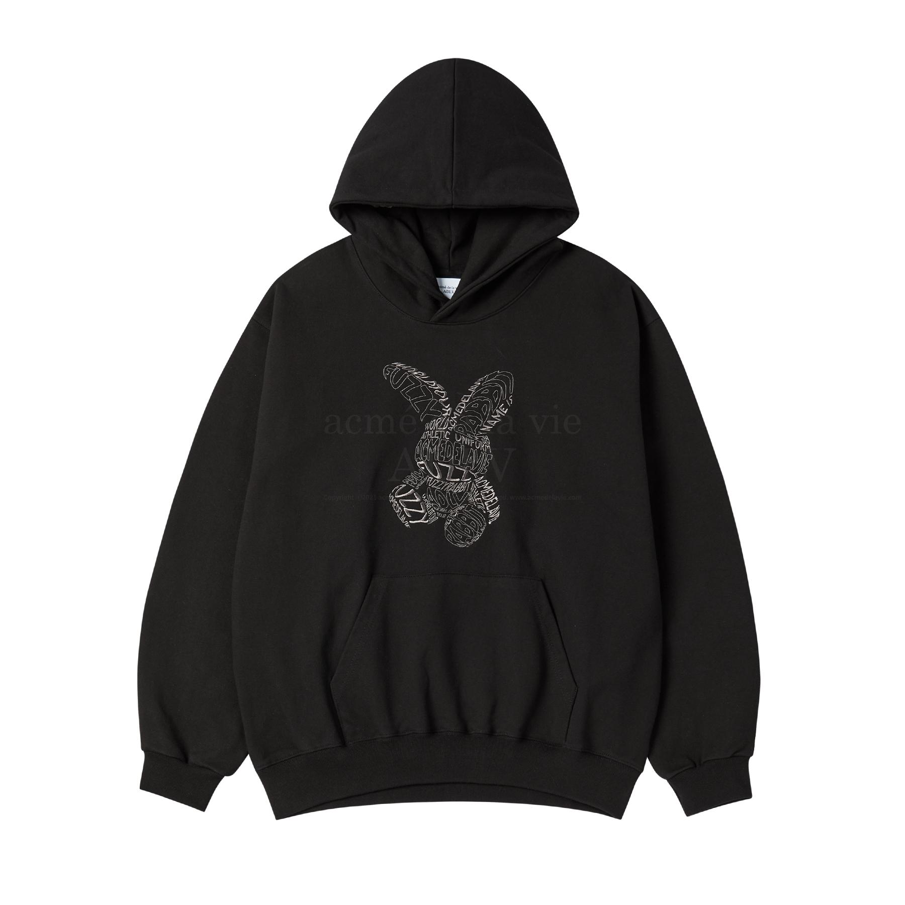 Худи с кроликом и надписью Acme Dravi Dark Mint/1