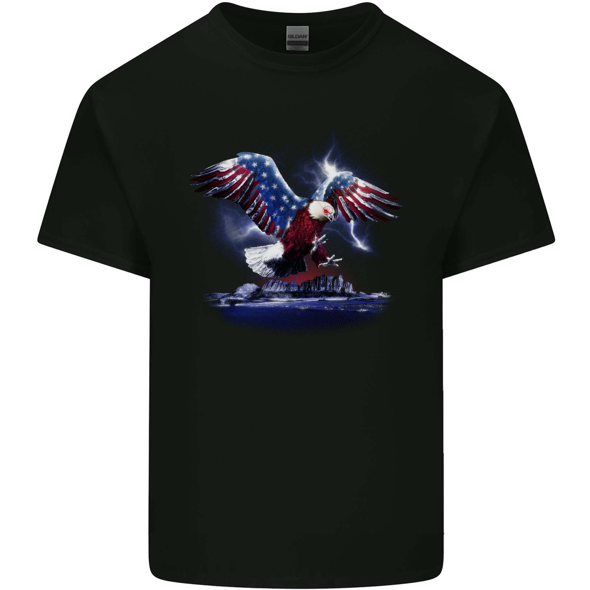 USA Eagle Unisexs Light Cotton TShirt S