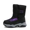 Winter Children's Anti Slip Wear-resistant Velvet Warm Outdoor High Top Cotton Shoes Snow Boots Sports Shoes 26-38