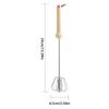 Egg Whisk Stainless Steel Whisk Cream Stirrer Semi Automatic For Baking Cooking Cake Food Kitchen Beater Blending Whisking