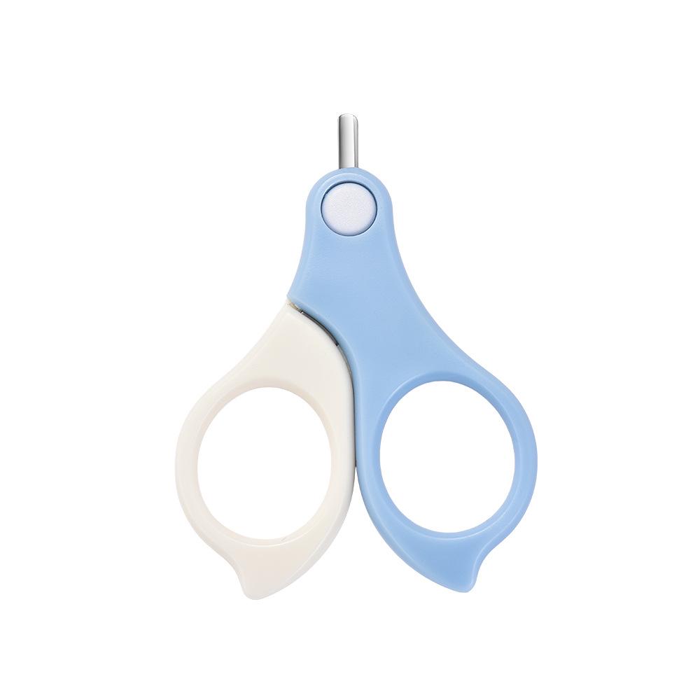 Portable Baby Nail Care Set: Includes Nail Clippers and Small Scissors for Newborns and Children