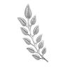 Women Collar Button Honeysuckle Leaf Shape Lapel Brooch Pin Suits Coats Bags Scarves Badge Versatile Accessory
