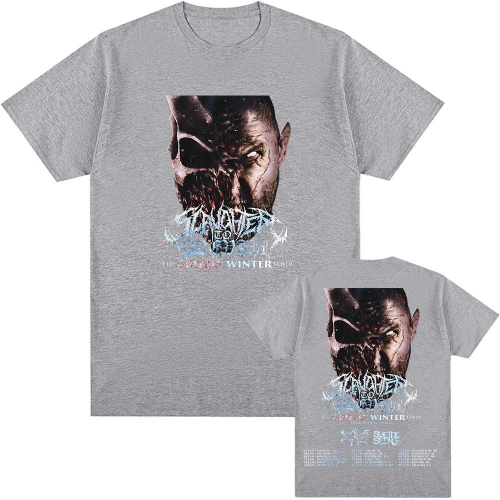 The Grizzly Winter Tour 2026 T-shirt Rock Band SLAUGHTER TO PREVAIL Tshirts Hip Hop Unisex Streetwear Cotton Short Sleeve Tees