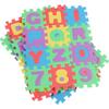 36Pcs Mini Number Alphabet Alphabet Puzzle,Floor Mat for Baby, Foam Puzzle Play Table Mat,Alphabet Mat Play Mats for Toddlers