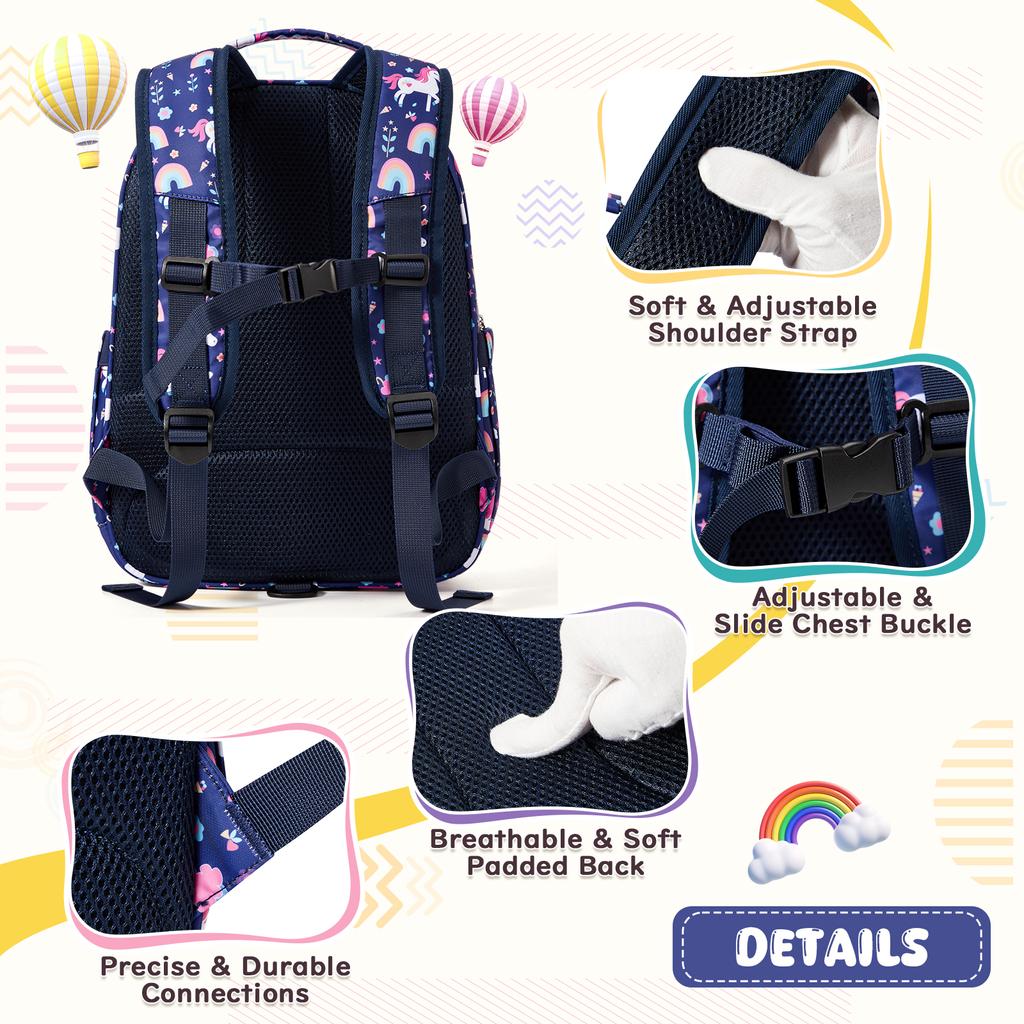 Cute Children's Backpack for Preschool Boys and Girls,Casual Style Multifunctional Bag With Fun Prints For Elementary Schoolbag