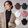 Detachable Fake Collar Warmer High Elastic Detachable Turtleneck Elastic Neck Cover  For Women Men