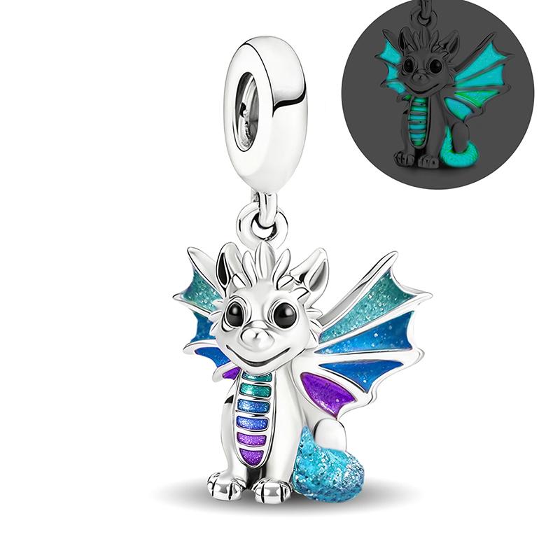 Copper Dreamy Lovely Flying Dragon Elf Series Charms Beads Fit Original Pan Bracelet High Quality Diy Jewelry