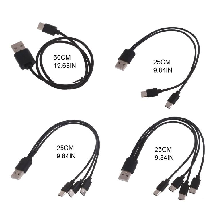 Multi Charging Cable Multi USB Cable USB Charging Cable Universal 1/2/3/4 in 1