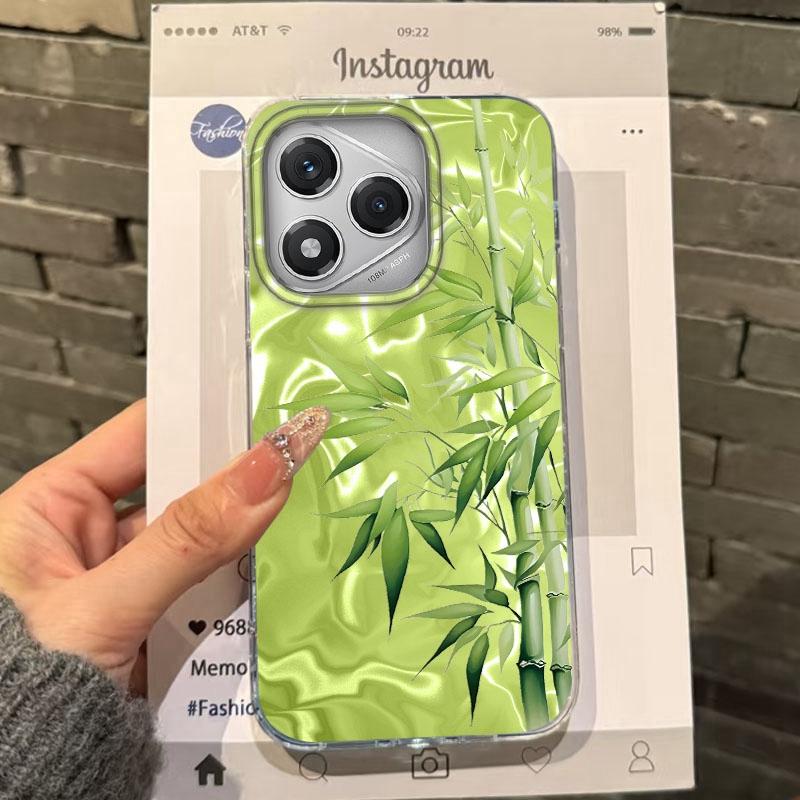 Bamboo Leaf Flower Women Case For Honor 400 Pro X9c Magic7 6 5 200 Lite Smart X9a X8a X8b X8c X7c X6 X8 90 70 Bumper Funda Cover