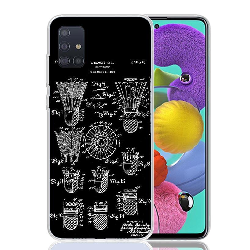 Badminton Sport Phone Case For Samsung Galaxy A52 A32 A22 A12 A02S A50S A30S A51 A31 AA71 Note 20 Ultra 10 S10 Plus Galaxy A52 A