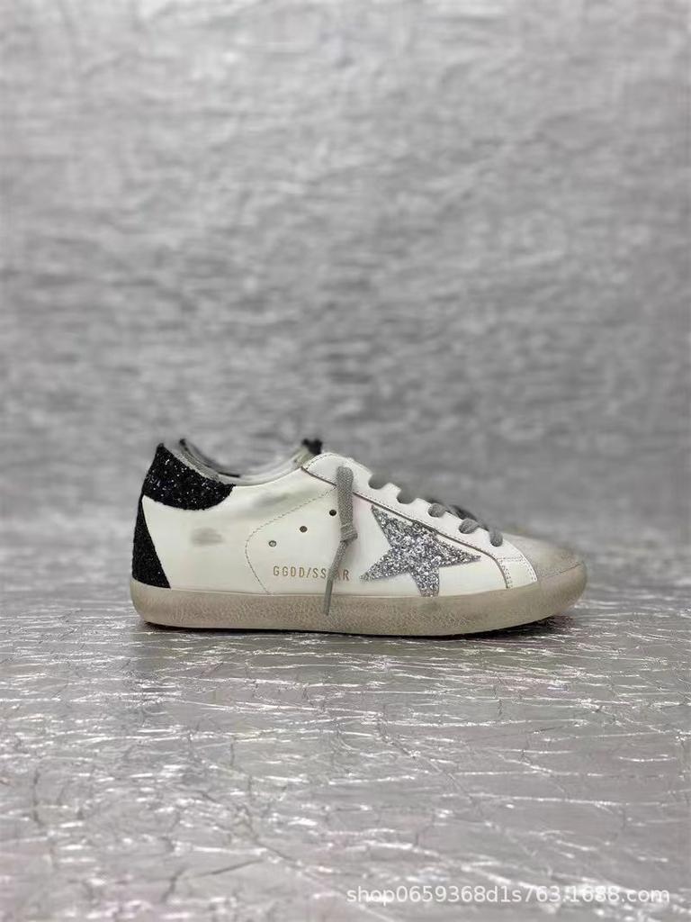Chaussures décontractées pour hommes et femmes étoiles petites chaussures sales nouvelles polyvalentes chaussures de skate chaussures sales cuir de vachette chaussures blanches
