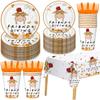 Friendsgiving Decorations Set Serves 25, Friendsgiving Party Decorations Plates and Cups, Thanksgiving Party Decorations, Thanksgiving Decorations