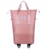 Unisex Expandable Large-Capacity Travel Duffel Bag with Wheels, Foldable Boarding Luggage for Business Trips and Shopping.