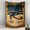 Tapestry Eye of Horus Egyptian Temple Starry Colorful Poster Wall Art for Bedroom