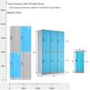 ABS Plastic Single Door Storage Locker with Password Lock