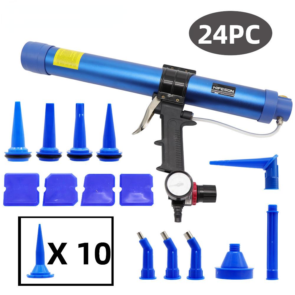 310ml/600ml Sausage Pneumatic Caulking Gun Glass Rubber Grout Construction Tool Pneumatic Sealant Gun
