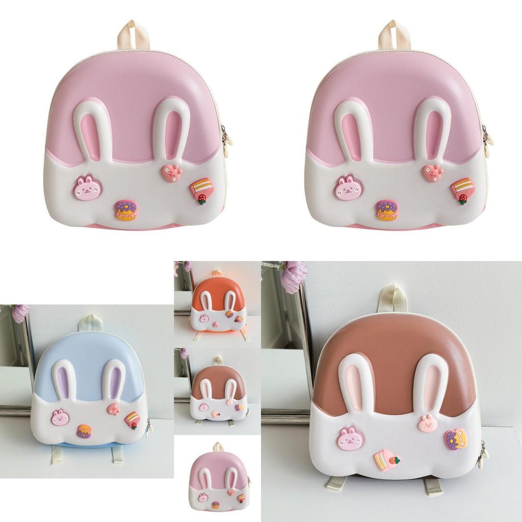 Cute Cartoon Kids Backpack Lightweight Eva Bunny Design For Boys And Girls School Use