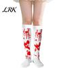 Festive Atmosphere Decorations Halloween Horror Gloves, Creepy Red Hand Cosplay Prop for Party, Party Spooky Costume Accessory Haunted House, Trick or