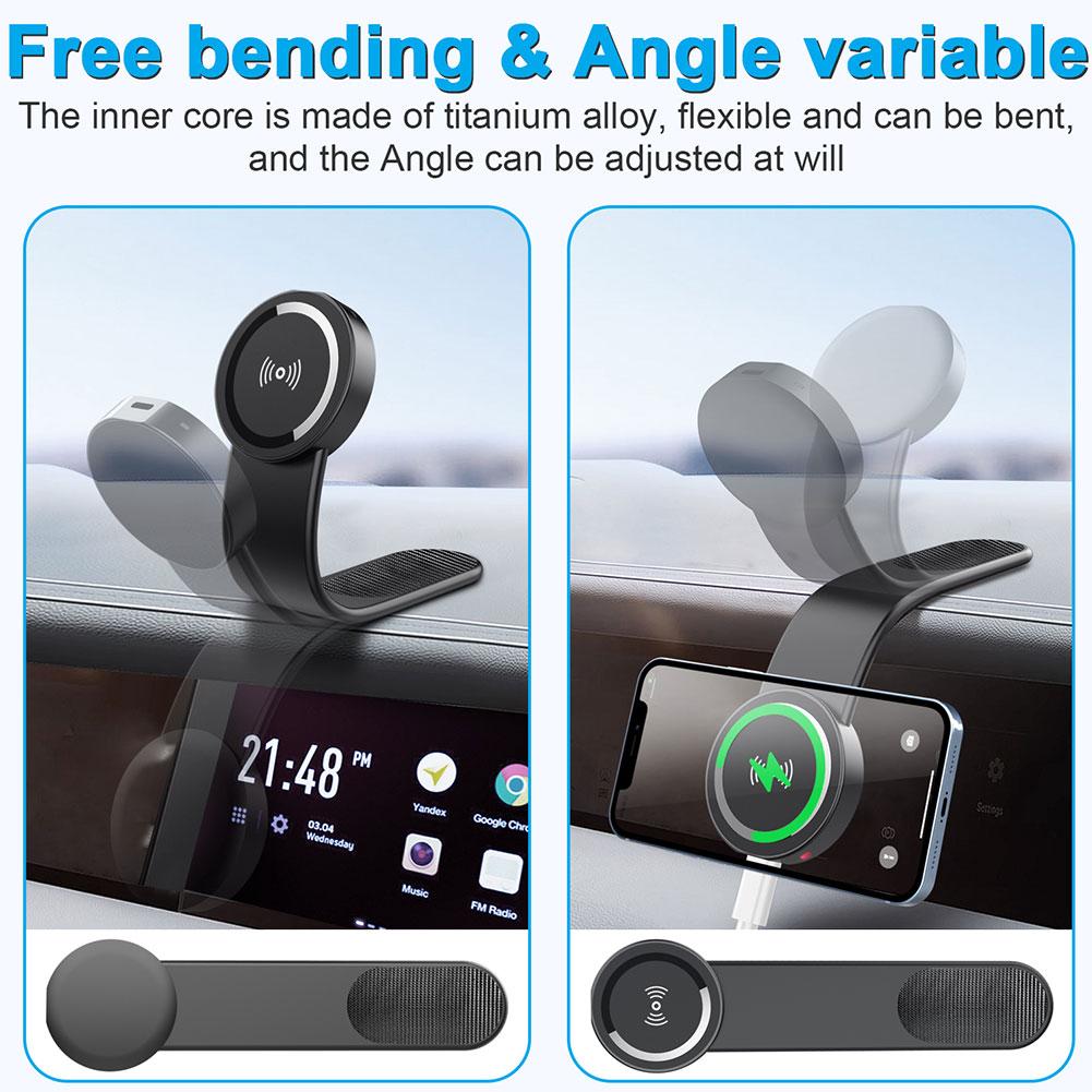 Car Dash Mount Magnetic Car Phone Holder Stand Foldable Telephone Support Mount For Iphone 12 13 14 Pro Max