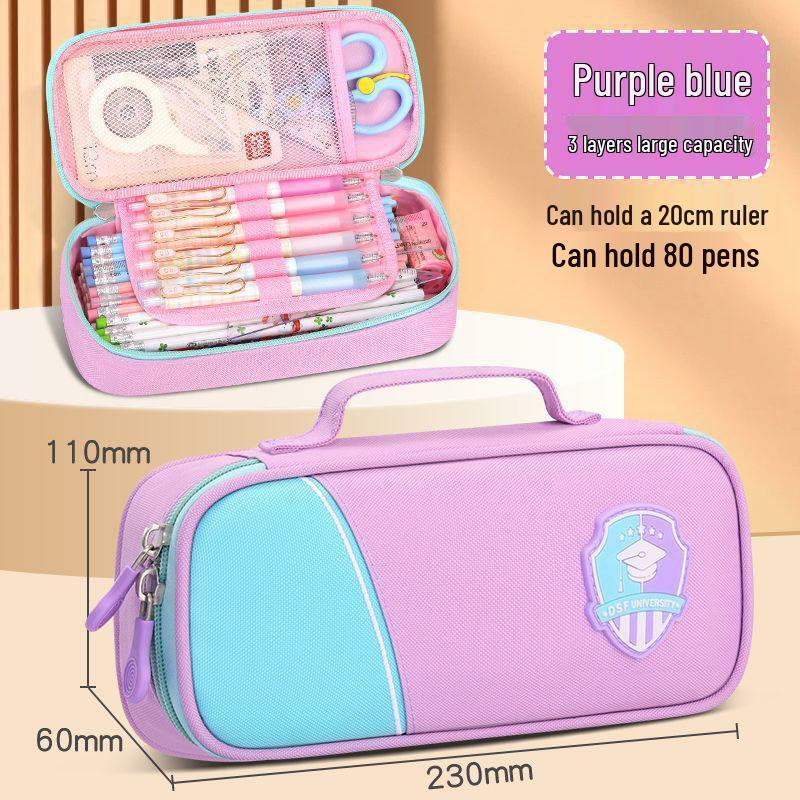 Korean Style Large Capacity Pencil Case for Students - Simple Design