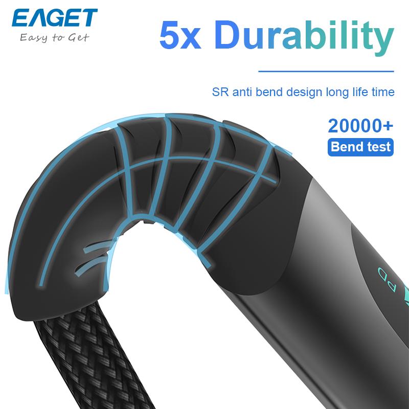 100W Fast Charging USB-C to Lightning Cable - Digital Display Nylon Braided Cable for Android iPhone 15 & More