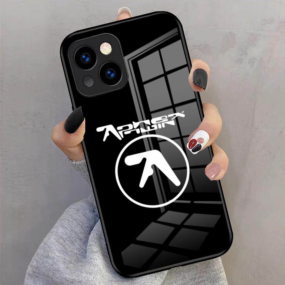 

Aphex Twin-es Logo Phone Case For IPhone 17 Pro Max 16 15 14 Pro Max 13 11 X Xs Xr 8 7Plus Glass Cover iPhone17 Air