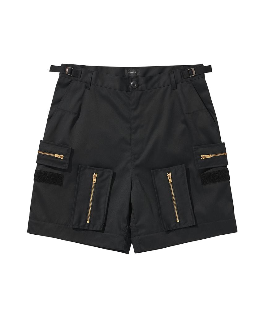 LIBERE Multi Zip Pocket Pants / Black