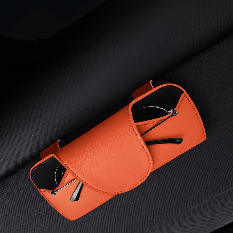 Car Magnetic Glasses CaseCar Sun Visor Organizer Glasses Case Car Storage Sunglasses Frame Sunglasses Storage Car Glasses Clip