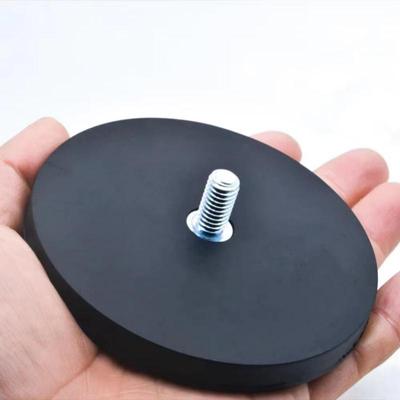 1~3 Stück D22 D43 D66 D88 Gummibeschichteter Magnet Magnetfuß Außengewinde Montagehalterung Halter Für Boot LED Licht Auto Bar