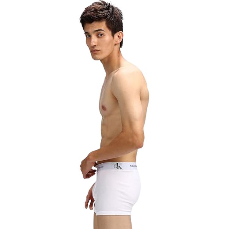 Calvin Klein One Gravity Band SS23 Waist Logo Jacquard Boxer Shorts Men underwear White NB3307-100