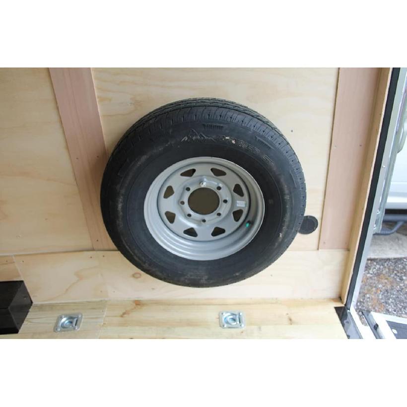 Trailer Spare Tire Mount,Enclosed Trailer Accessories,Wall Mount Spare Tire Carrier For Utility Trailer,This Cargo Trailer Accessories Universal