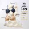 10A Floral Lace Antibacterial Push-Up Bra: Seamless, Soft, Skin-Friendly, Lifting Women's Underwear