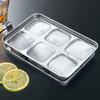 Ice Cube Mold Coffee Freezer Tray Cubes Stainless Steel Wear-Resistant Non-Stick Whiskey Making Sphere Steel Lid Box