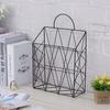 High-quality Iron Newspaper Holder Handheld Wall Mounted Organizer Rack Multi-purpose Bookshelf