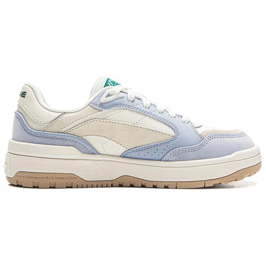 Li Ning Wave LOW Wear resistant And Lightweight Low top Skateboard Shoes Women's White Blue AGCV264-5