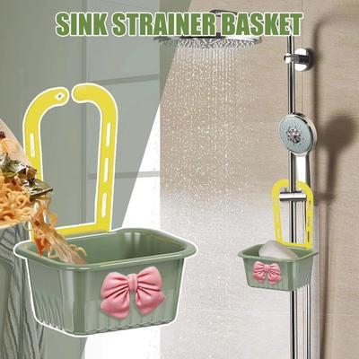 Creative Sink Hanging Strainer Basket Quickly Drain Multifunctional Kitchen Garbage Filter Fast Sturdy Fruit Clean Filter Rack