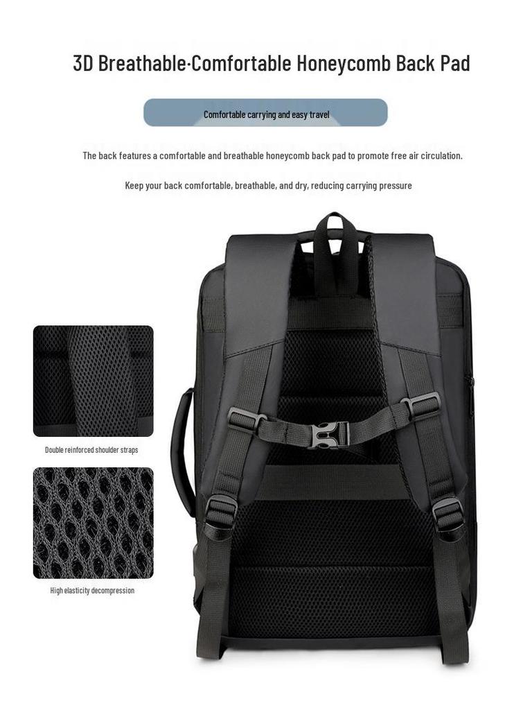 Herren Reise-Rucksack - Hohe Kapazität, Business- und Pendler-Doppelschultertasche