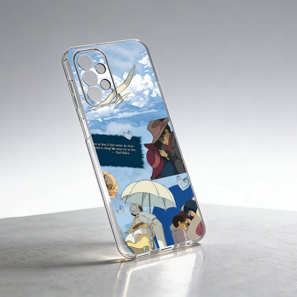 Amine The Wind Rises Phone Case For Samsung S25,S24,S21,S22,S23,S30,Ultra,S20,Plus,Fe Transparent Cover