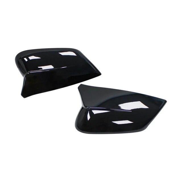 Per KIA EV6 Copertura Modanatura Specchietto Laterale 1 Paio ABS Nero Cappuccio Stile Fibra di Carbonio Durevole Facile da Installare
