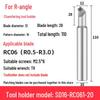 CNC Chamfering Tool Holder - Inner/Outer R, Arc Positive/Negative, Sizes R0.5-6