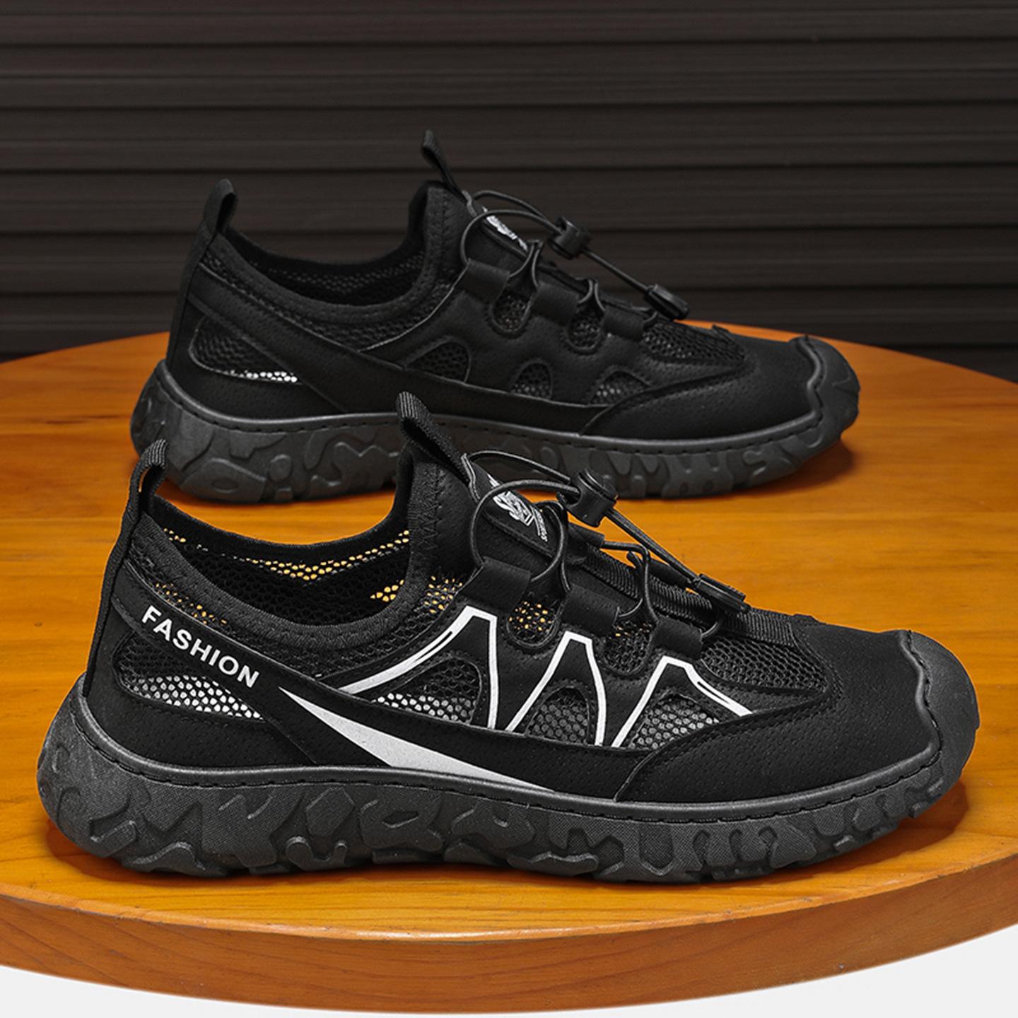 

Fashion Male Casual Mesh Sports Shoes Lightweight Non-Slip Rubber Sole Hiking Shoes Outdoor Camp Walking Shoes Men Shose Summer 39
