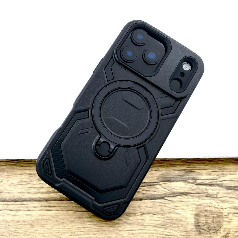 Shockproof Armor Magsafe Case for iPhone 17 16 15 14 13 12 Pro Max Mag Safe Wireless Charge Stand Holder Hard Covers
