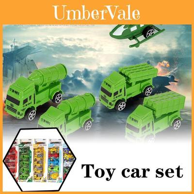 Toy Cars Truck Helicopter City Engineering Set With Safe Non-toxic Plastic For Kids