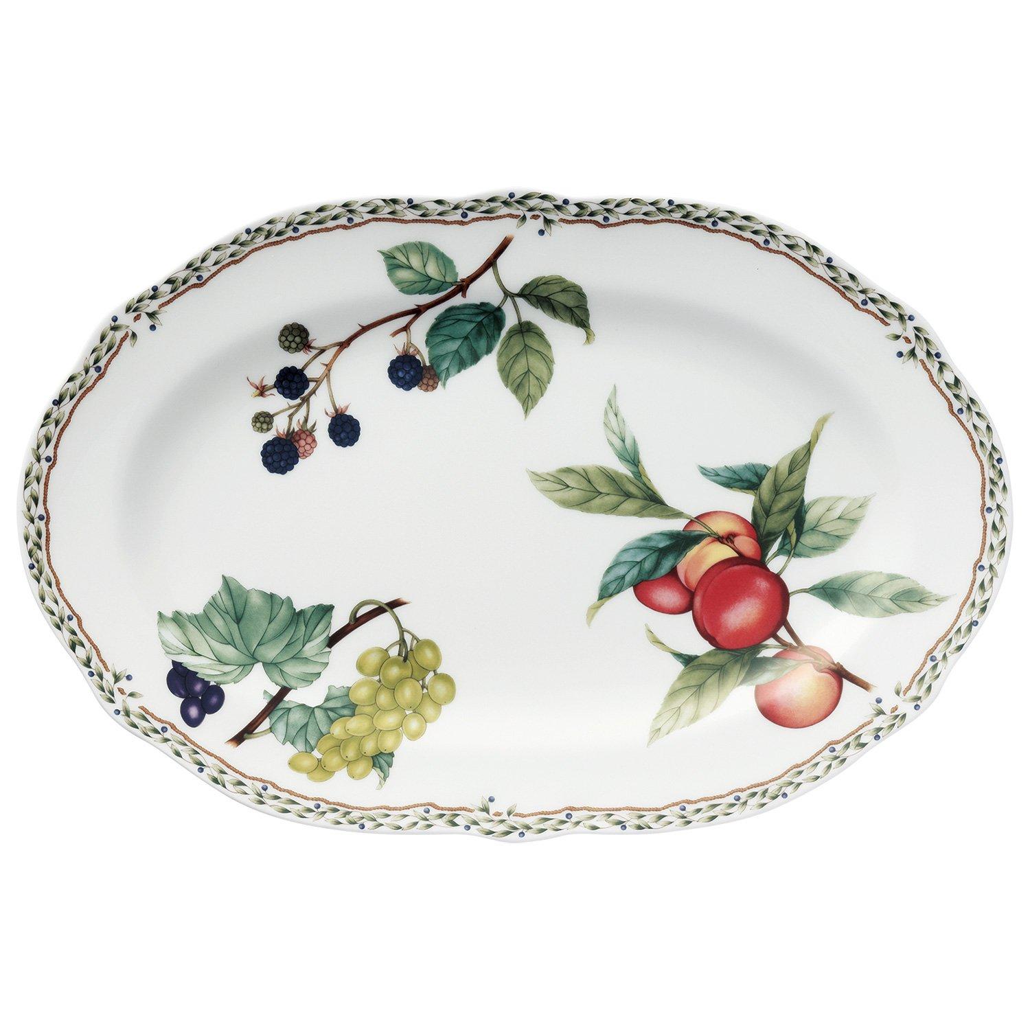 

Noritake Orchard Garden Oval Plate, 38cm, Microwave-Safe, Bone China, T97844/4911