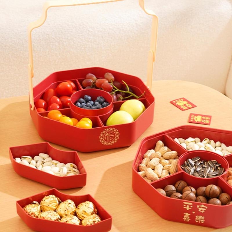Versatile Food Plate Food Serving Tray Fruit Plate Fruit Serving Plate Plastic Material for Gatherings and Celebrations