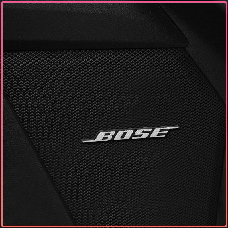 Badge Logo Lettere BOSE alluminio 3D adesivo per autoradio auto Per BMW M Renault Toyota Ford Skoda Opel Mitsubishi Hyundai Tesla